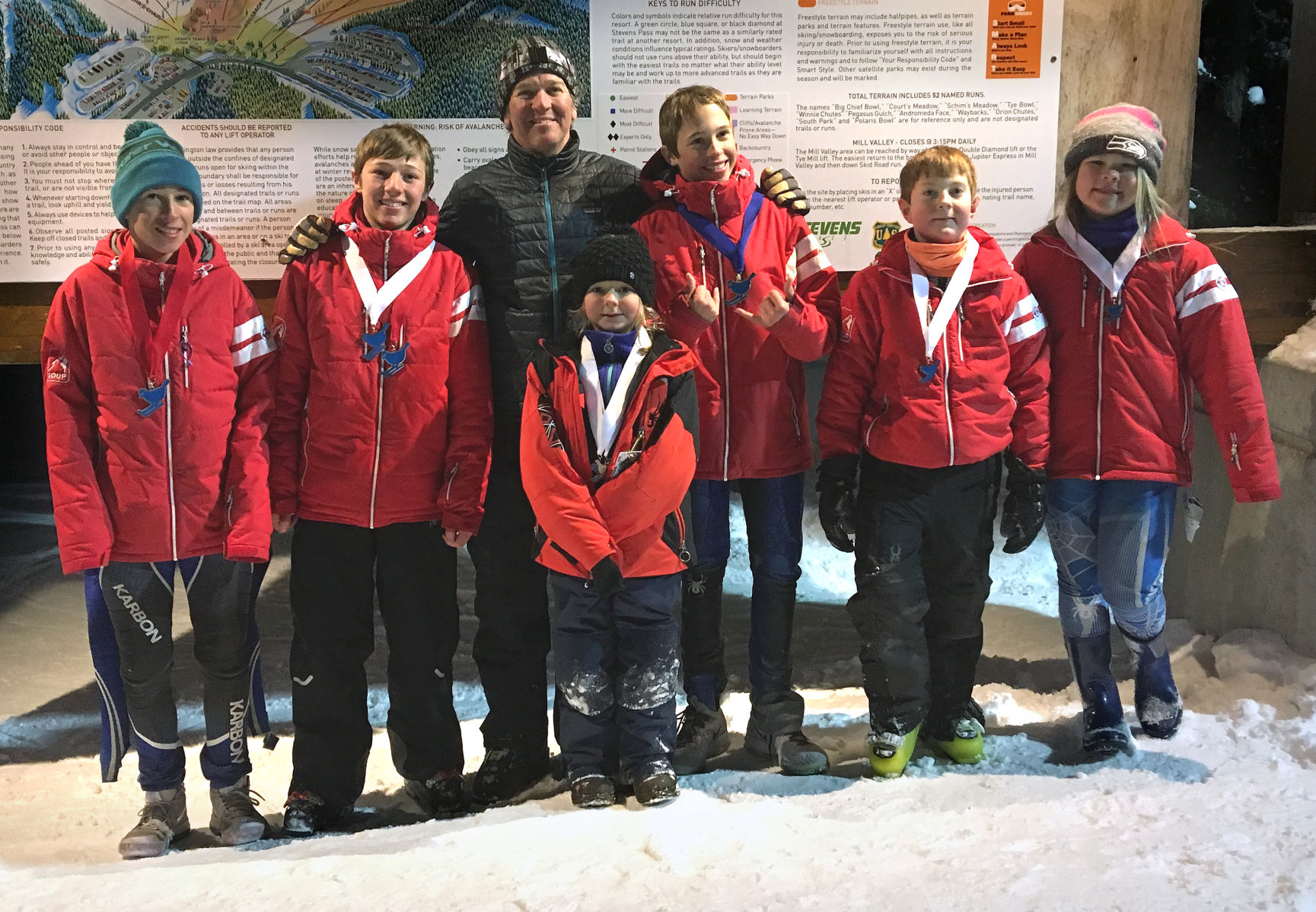 Loup Loup Alpine Ski Team at Wild Katz races